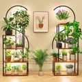 Plant Stand Indoor with Grow Lights 67in Tall Tiered Shelf - Lighted