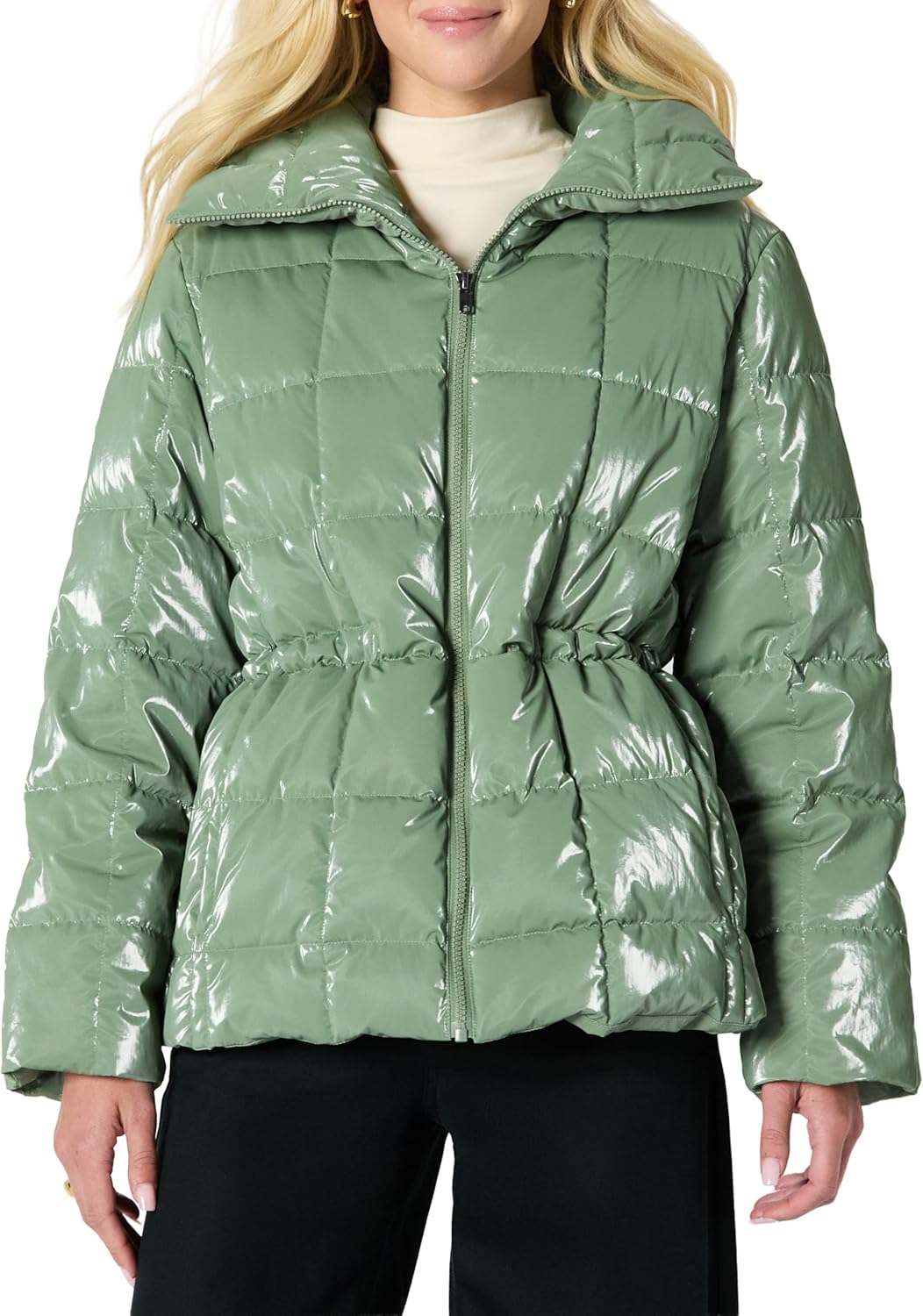 Demi's Pick Women's Oversized-Fit Square Quilted Puffer Jacket