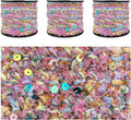 Artisanal Multifiber Fancy Yarn with Sequins - Set of 3 Rolls