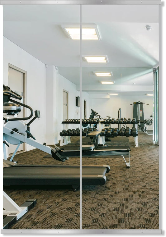 Delma Home Gym Mirror - 70x24 in Large Frameless Design