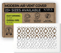 SABA Home Decor Air Vent Cover Grille 8ft x 14ft - Decorative White