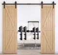 8ft Heavy Duty Sliding Barn Door Hardware Kit - Smooth, Sturdy Glide