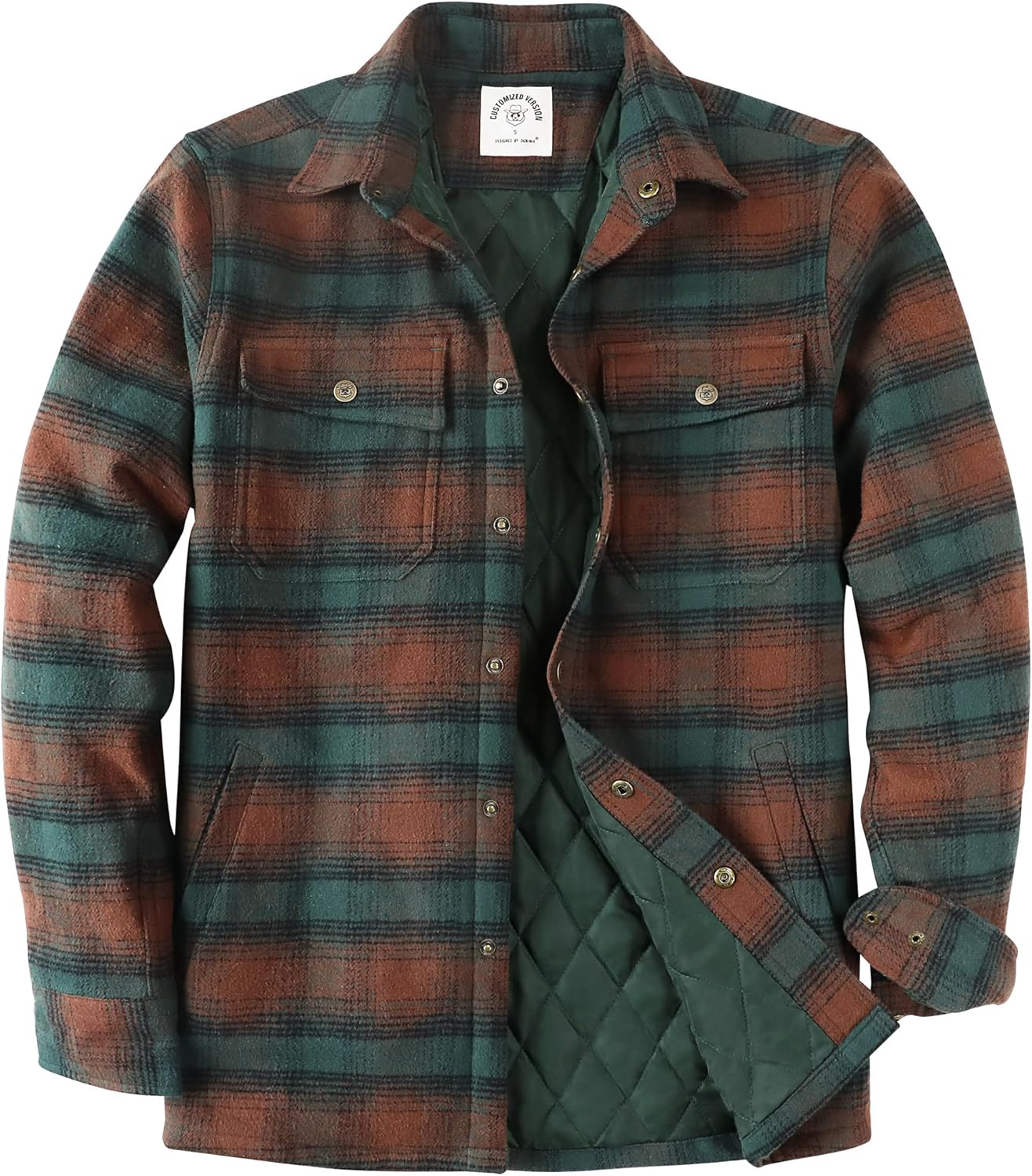 Dubinik Mens Shacket Lightweight Jacket for Cozy Warmth