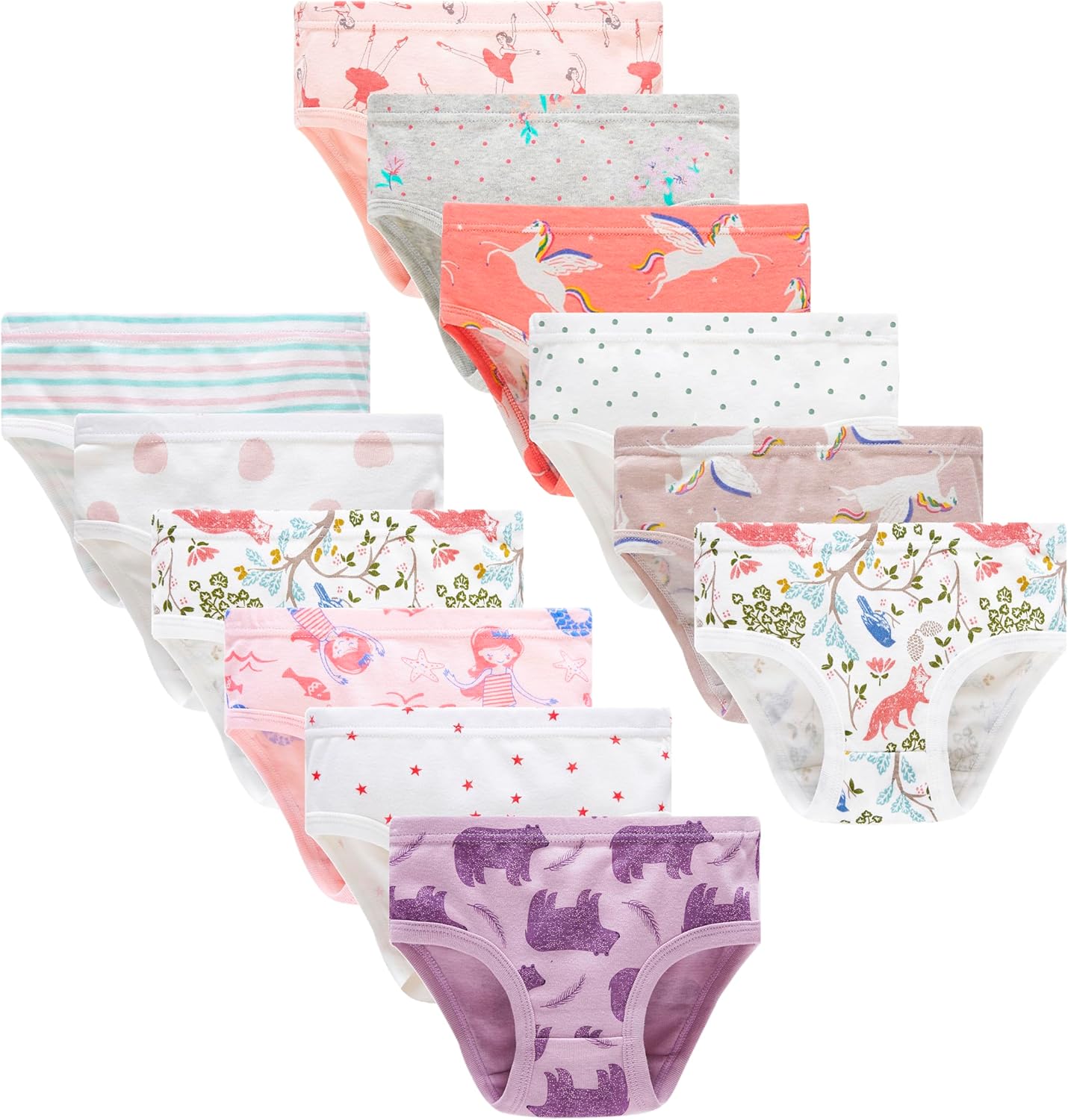 Cadidi Dinos Little Girls' Cotton Underwear for Comfort & Style