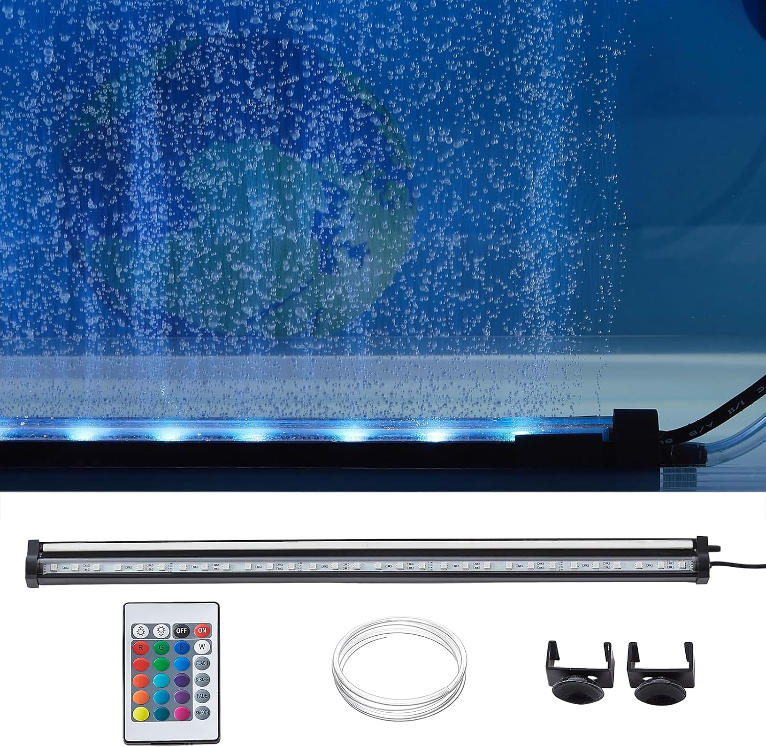 Carefree Fish Aquarium LED Nanometer Air Stone Strip for Bubbles