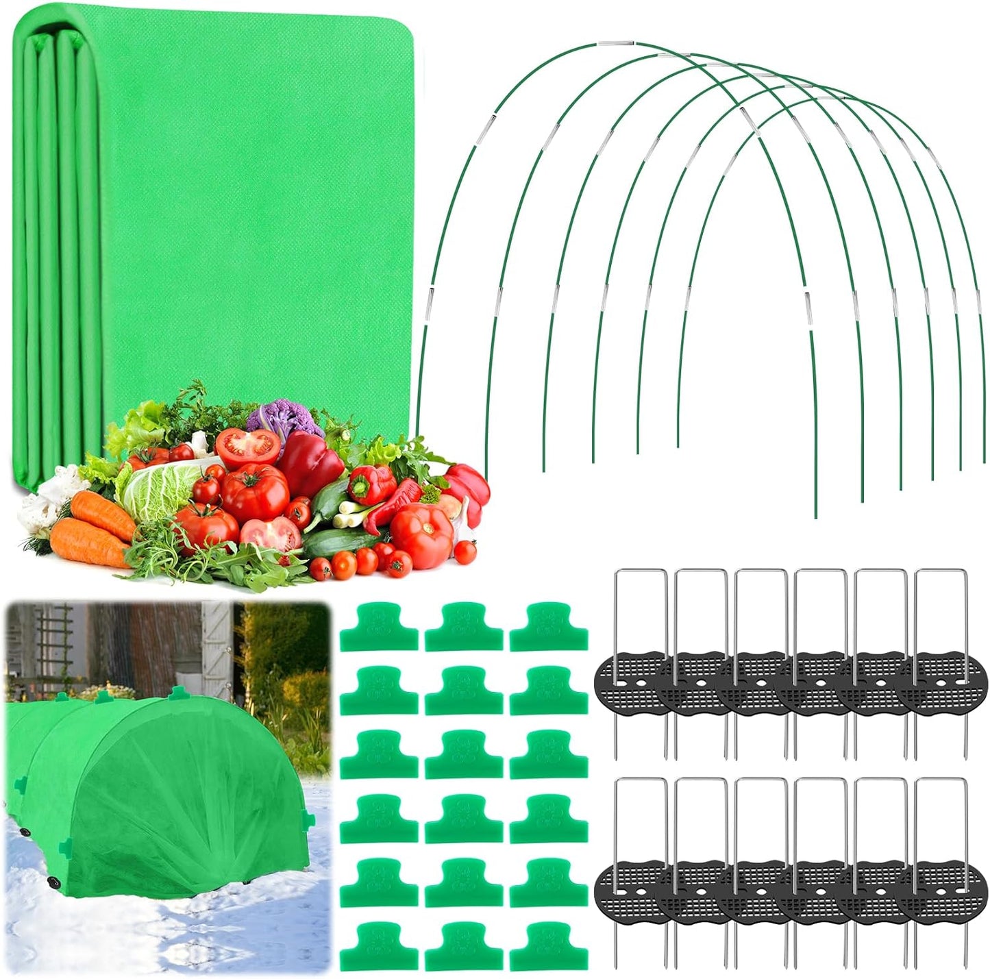 UQM Plant Covers Freeze Protection Kit for Outdoor Plants