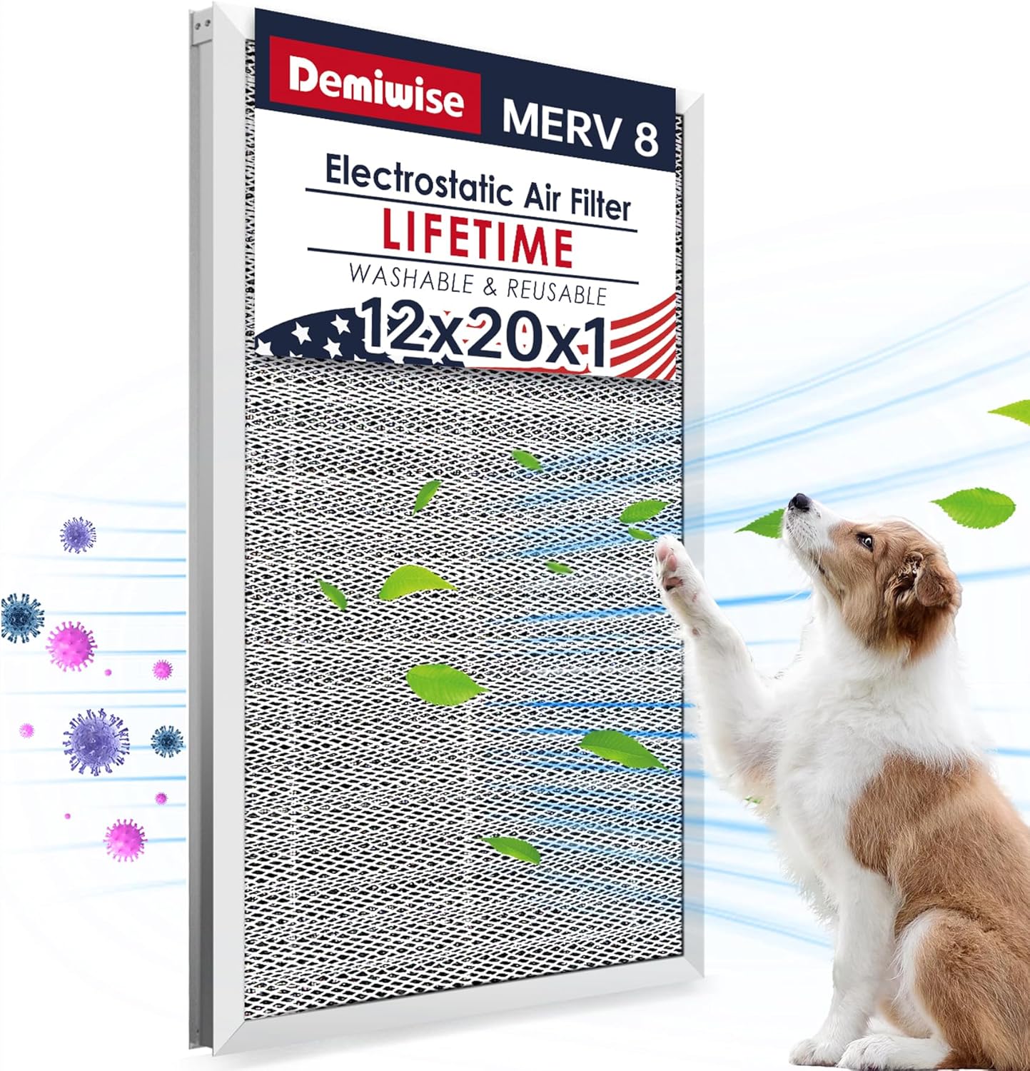 12x20x1 Electrostatic Air Filter for Healthier Home Air