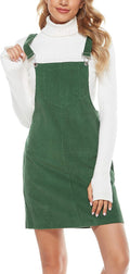 Tanming Women's Corduroy A Line Jumper Pinafore Mini