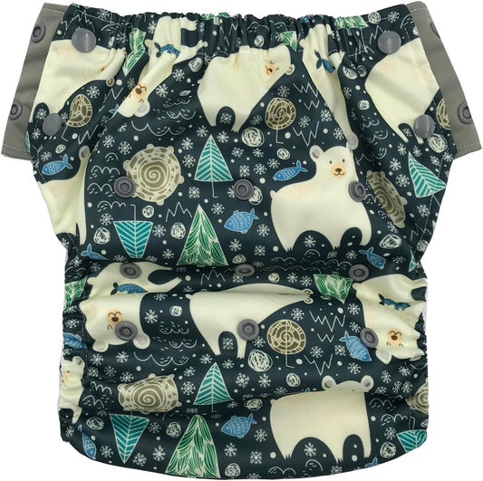 EcoAble Hybrid Cloth Diaper for Potty Training & Swim Use