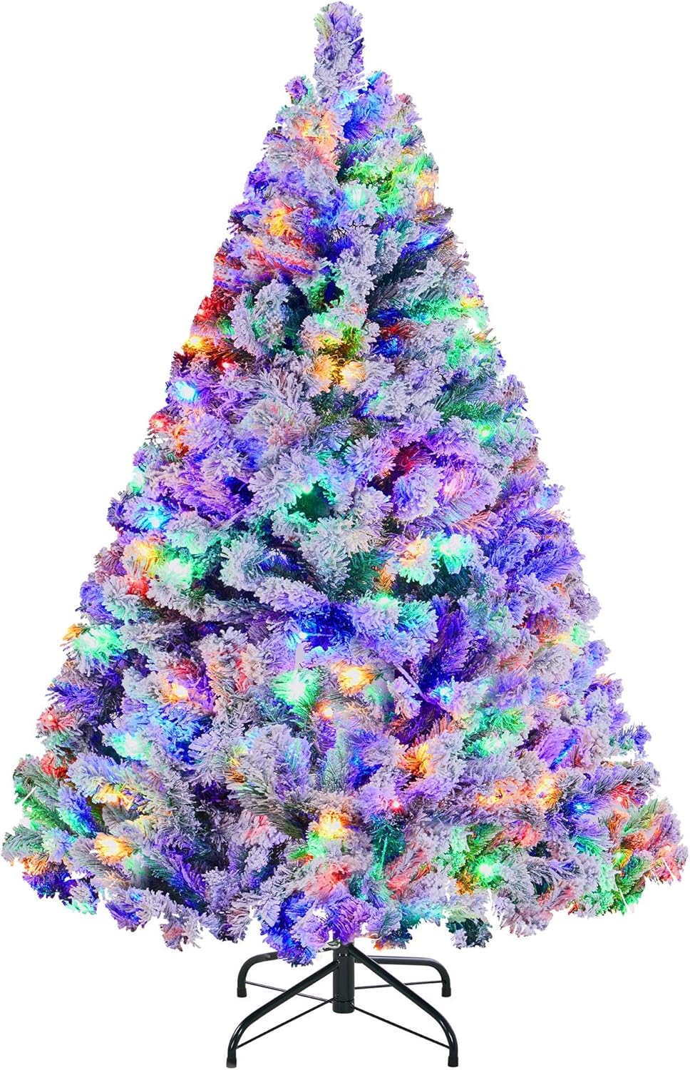 4.5ft Pre-lit Spruce Artificial Christmas Tree with LED Lights