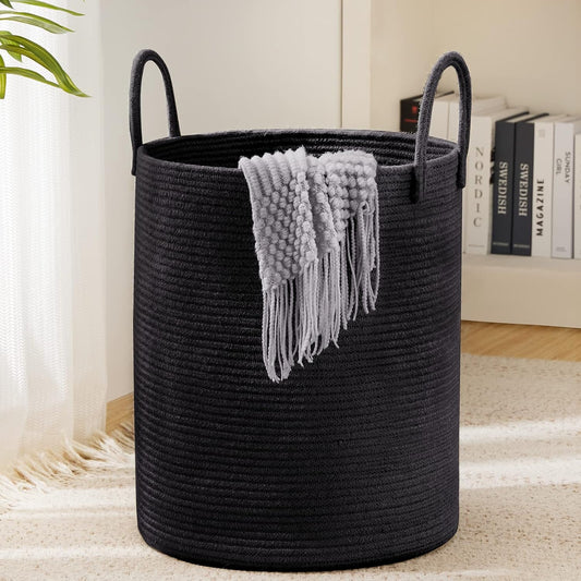 YOUDENOVA Woven Rope Laundry Hamper - Eco-Friendly Storage Solution