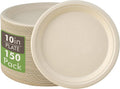 Vplus 150 Pack Compostable 10 in Paper Plates - Super Strong