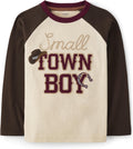 Boys Embroidered Graphic Long Sleeve Tee - Rustic Ranch Look