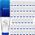 Personalized Beer Glasses Set of 48 Engraved Blue 16oz Pint Glasses