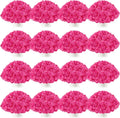Tigeen 150 Pcs Hydrangea Artificial Flowers Bulk - Rose Red decorative