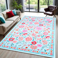 Boho Vintage Area Rugs for Living Room 5x8 Non-Slip Carpet