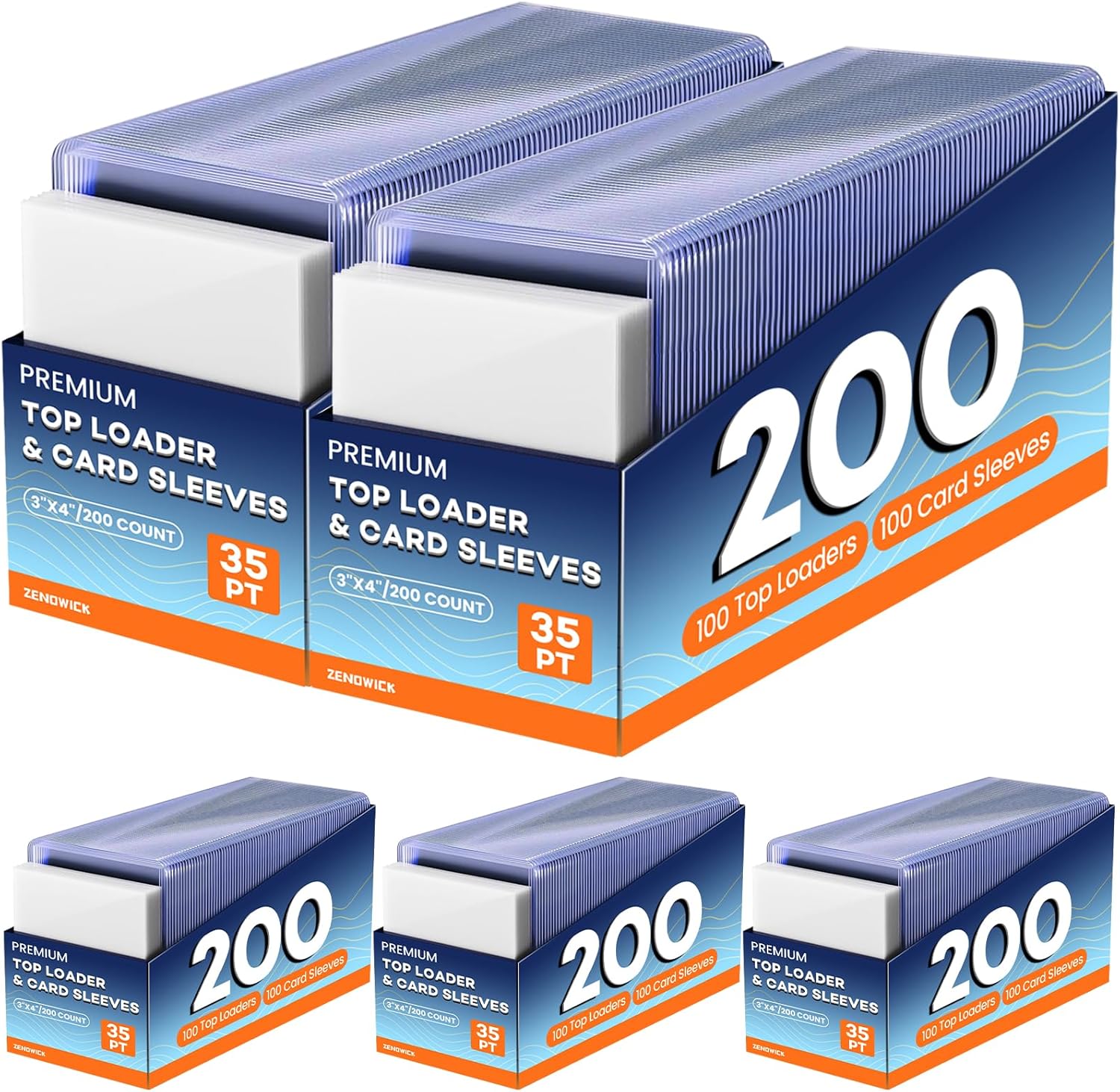 1000 Card Sleeves Top Loaders for Cards - Ultimate Protection
