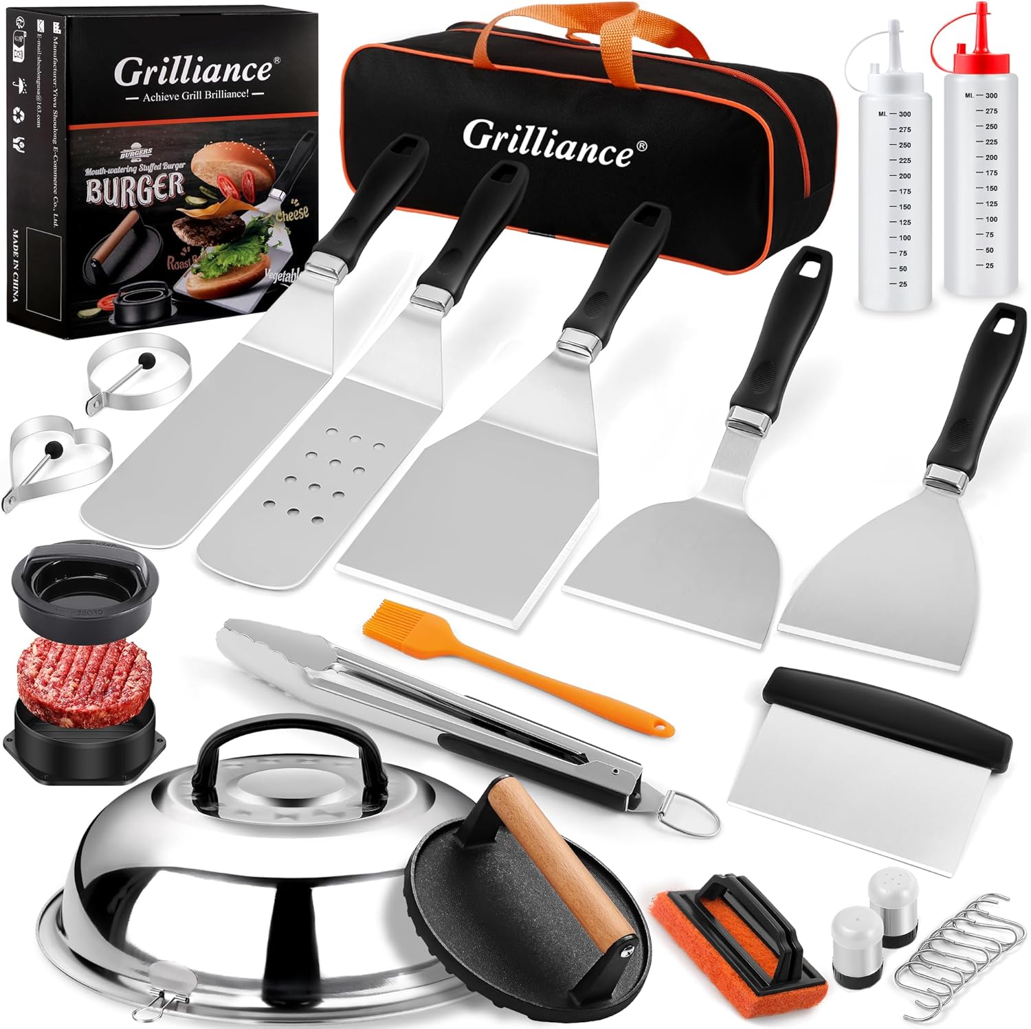 Ultimate Blackstone Grill Kit: 27pcs Grilliance Set