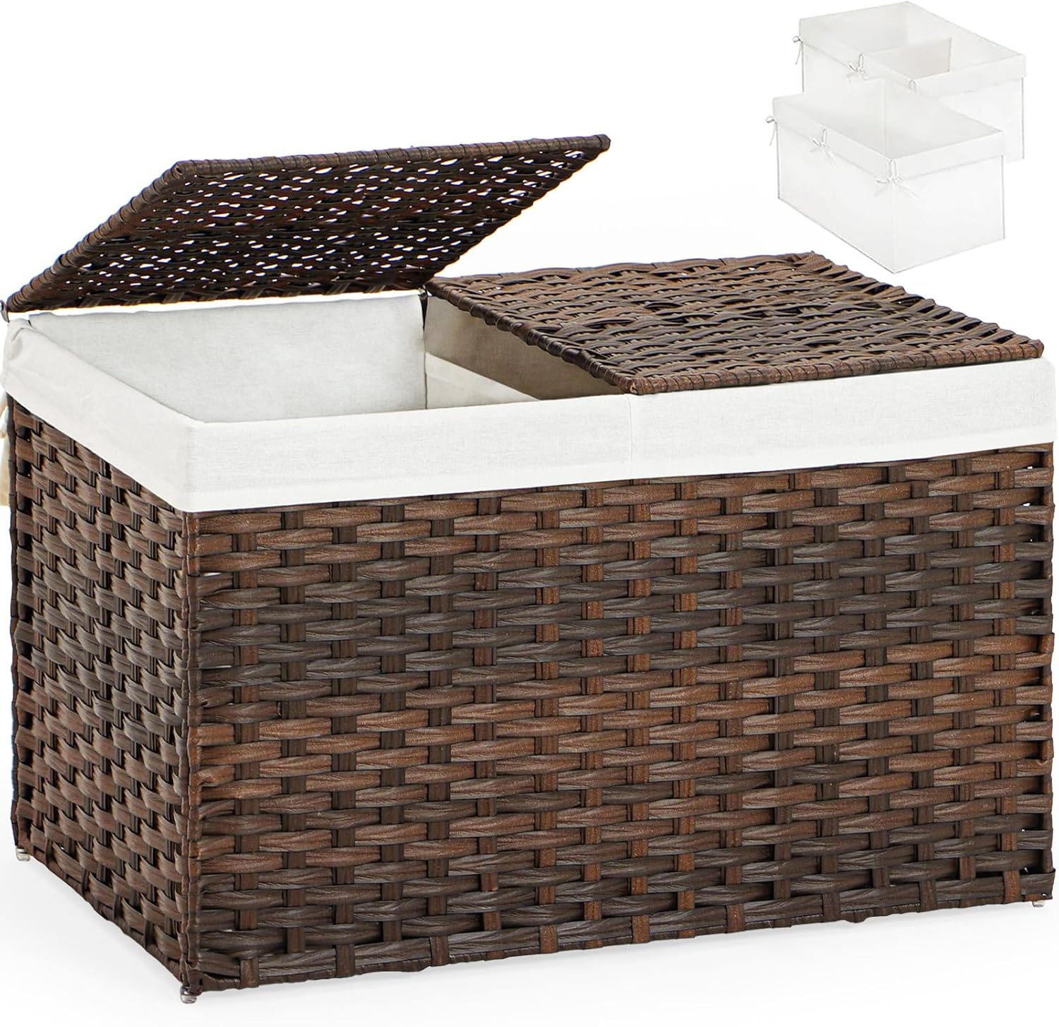 Storage Basket with Lid for Tidy Living Spaces and Organization