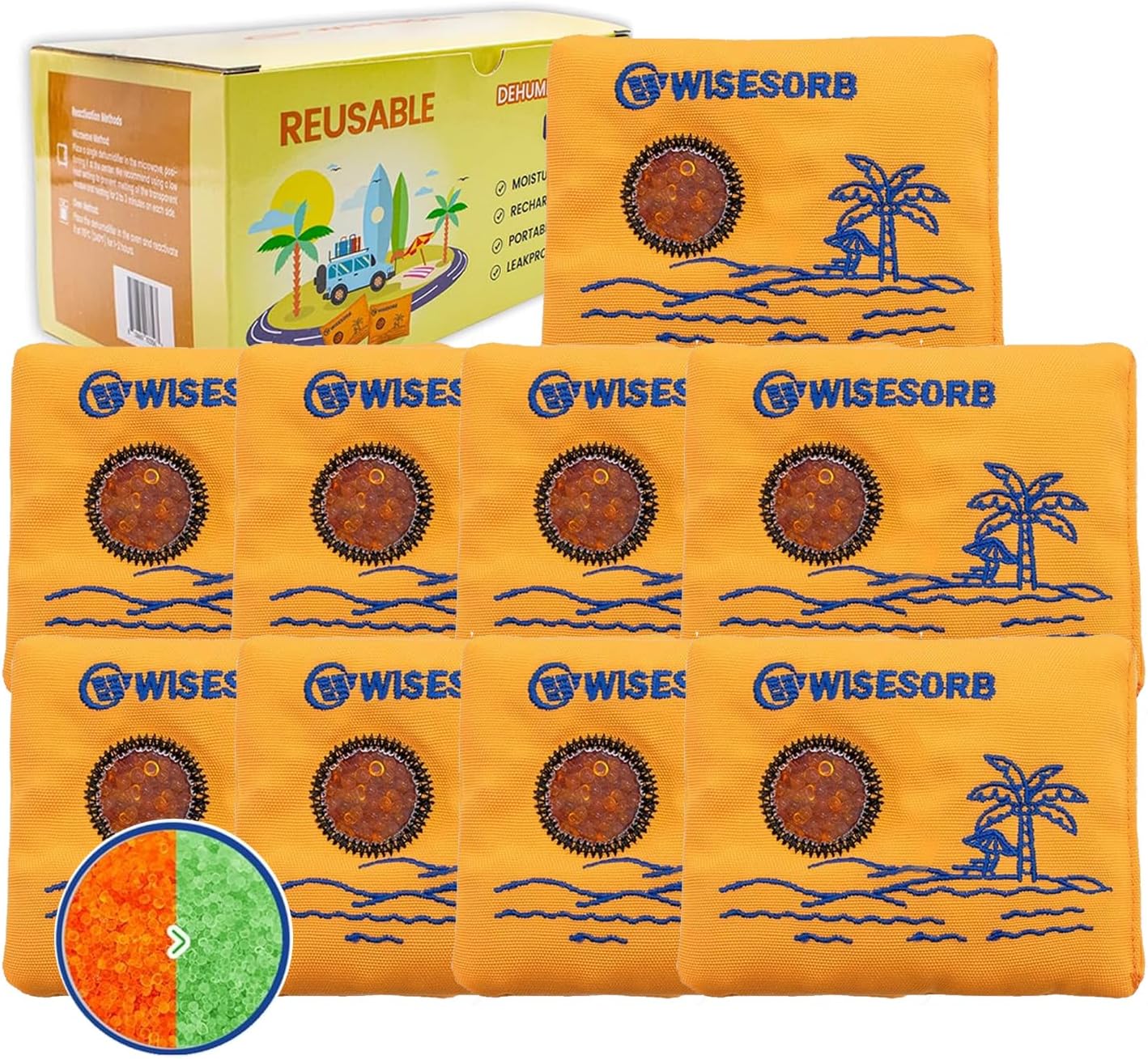 Rechargeable Desiccant Packs for Storage - Moisture Absorbers
