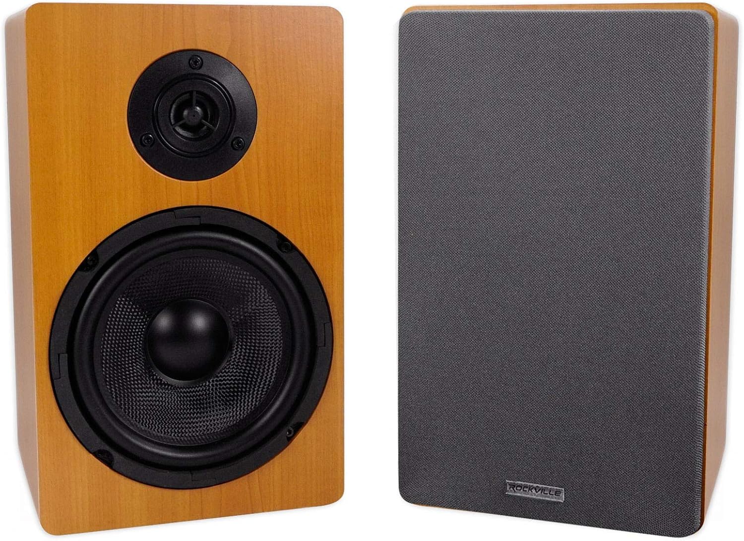 Rockville ROCKSHELF 64C V2 Classic Wood Bookshelf Speakers Review