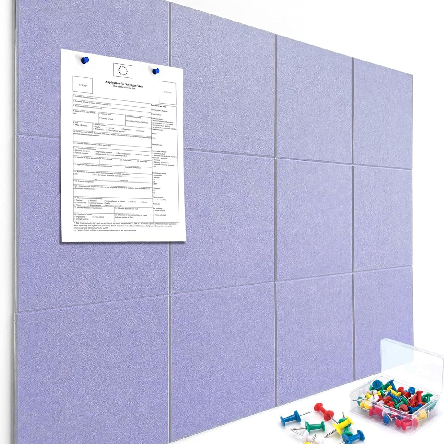 Large Cork Boards for Walls 48in x 36in Felt Board Alternative