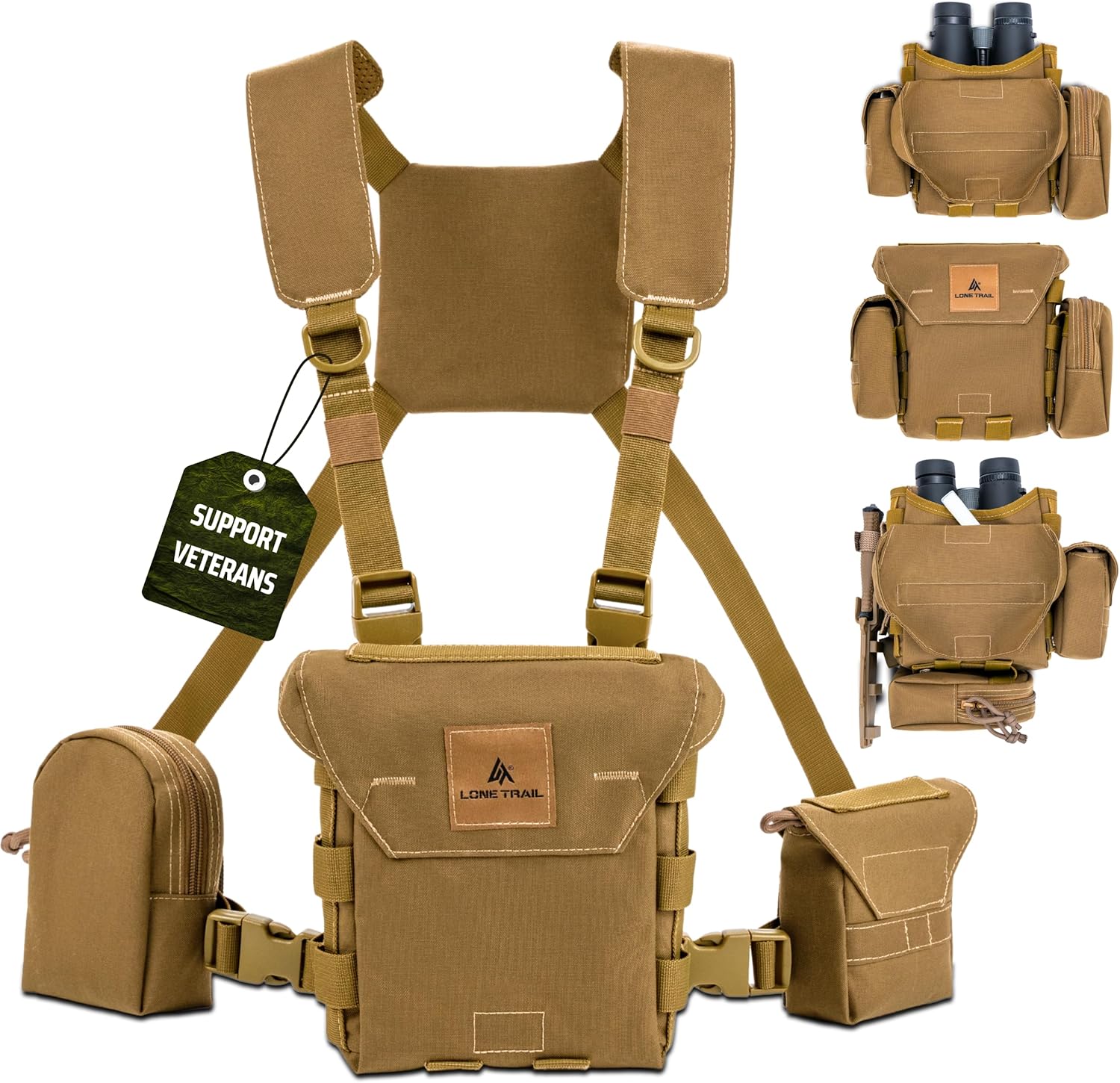 Waterproof Binocular Harness Chest Pack for Outdoor Adventures
