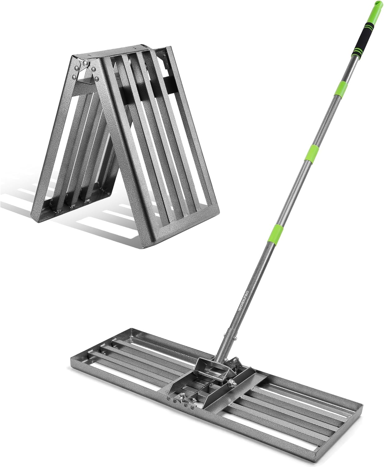 WORKPRO Lawn Leveling Rake for Easy Yard Maintenance