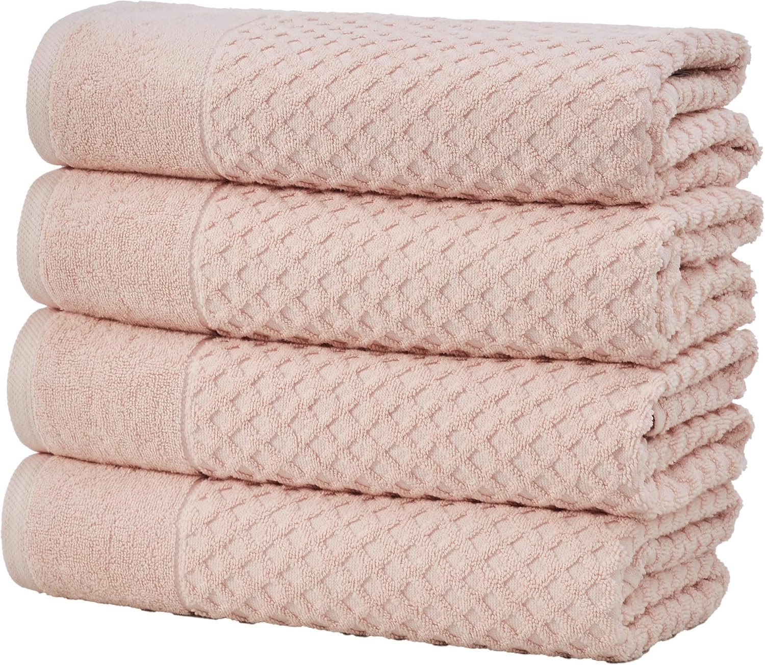 Great Bay Home Pink Bath Towels - Soft, Absorbent & Durable Set