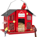 Metal Mesh Bird Feeder for Outdoors - Weatherproof Hanging Feeder