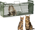 40in 2-Door Large Live Animal Traps for Stray Cats and More