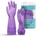Extra Long Rubber Dishwashing Gloves 15 in Non-Slip - Durable Grip