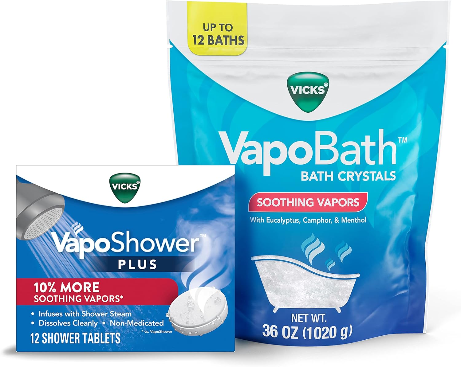 Vicks VapoShower Plus and VapoBath Bundle for Ultimate Relaxation