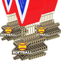 Tondiamo Softball Medal Set 24 Pcs 2in Winner Medals - Bulk Event