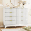 Fluted Dresser 48 in with 8 Drawers - Modern Chic Storage