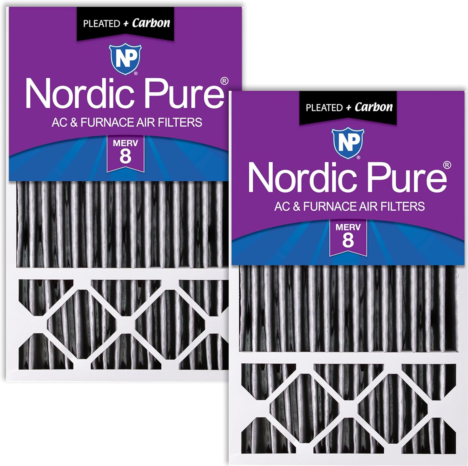 Nordic Pure 16x25x5 Honeywell Replacement Air Filters MERV 8