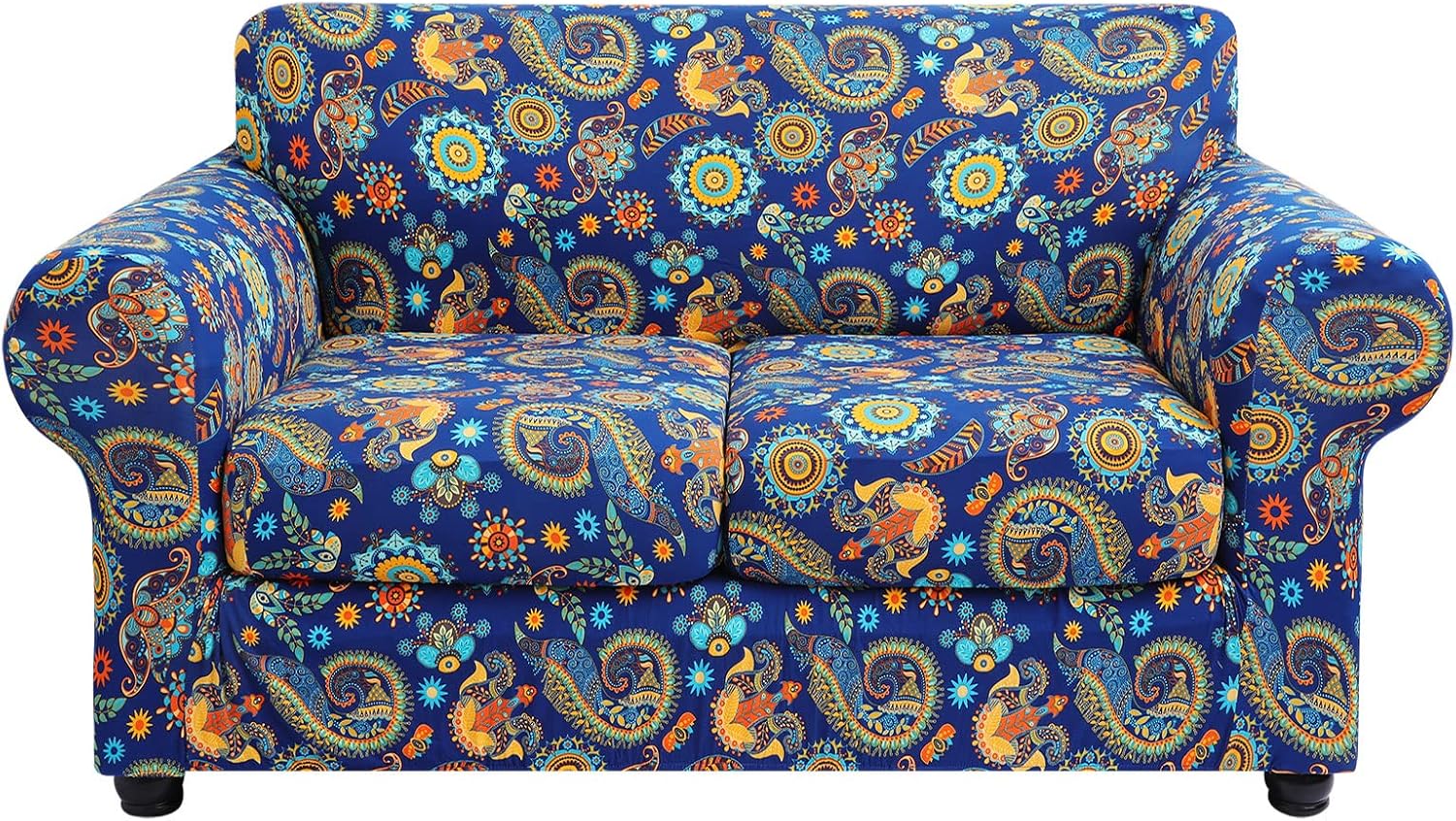Floral Pattern Loveseat Slipcovers by hyha - Stretch & Washable