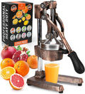 Cast-Iron Copper Citrus Squeezer - Heavy-Duty Manual Juicer
