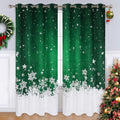 Christmas Velvet Curtains 2 Panels Set 52 x 63 in - Room Darkening