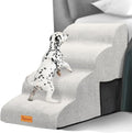 High Density Foam Dog Steps 4-Tier Extra Wide Deep Steps - Soft