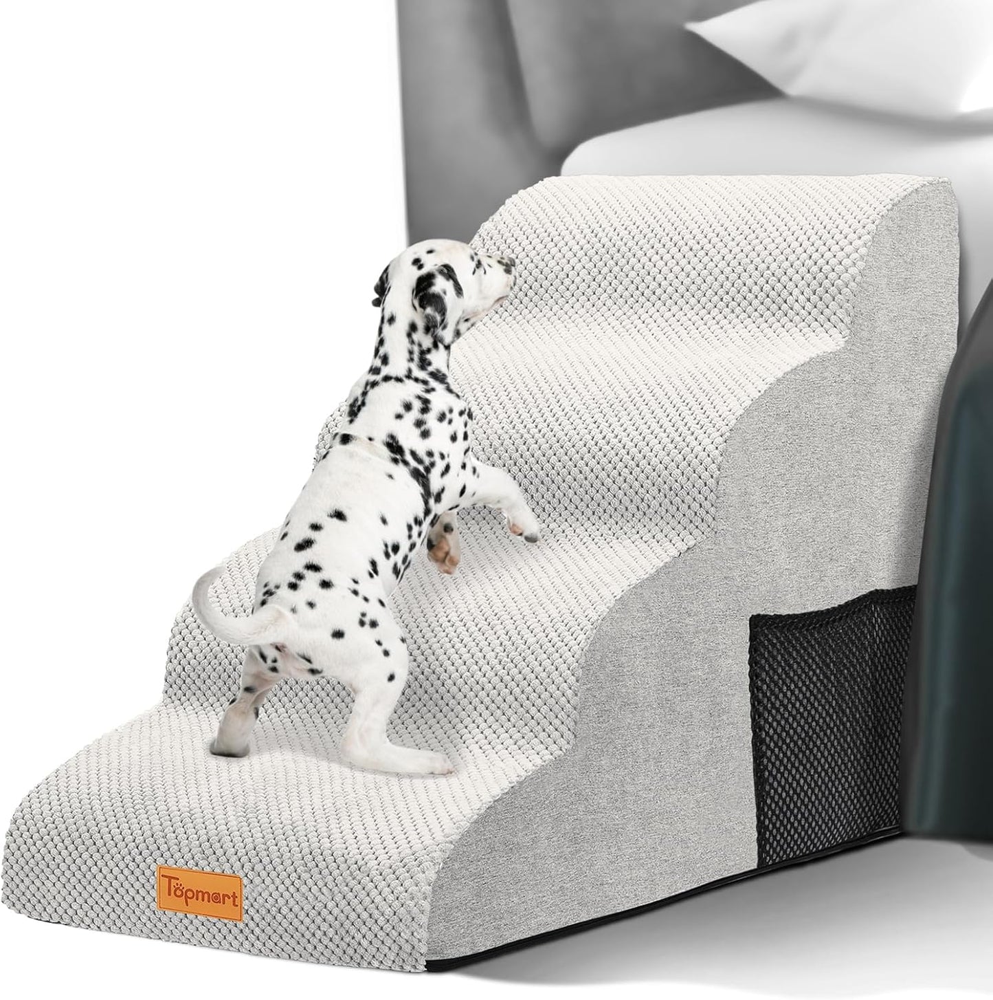 Topmart High Density Foam Dog Steps for Older Pets and Cats