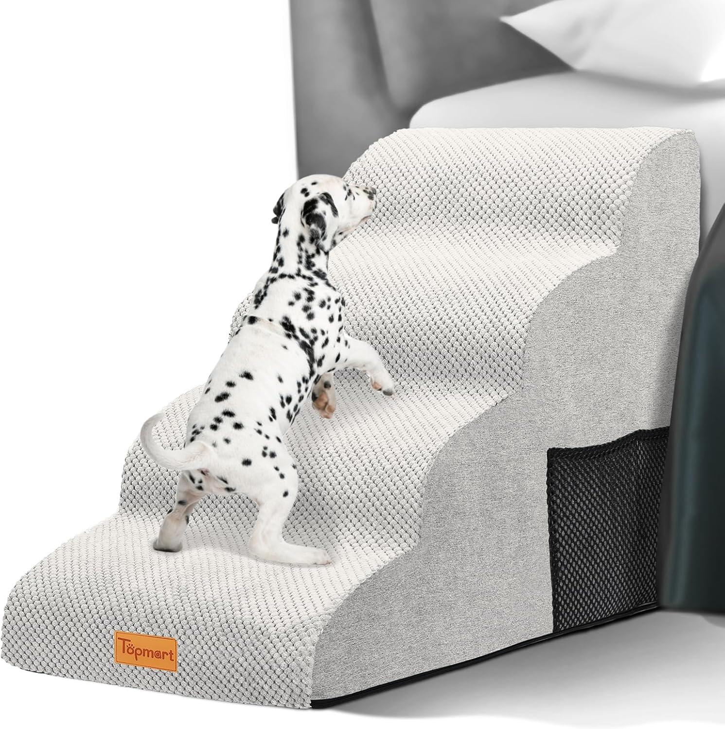 Topmart High Density Foam Dog Steps for Older Pets and Cats