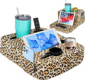 Couch Cup Holder Tray Pillow - Versatile Couch, Bed & Travel Caddy