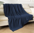 100% Organic Muslin Cotton Throw 50in x 60in - Lightweight Summer