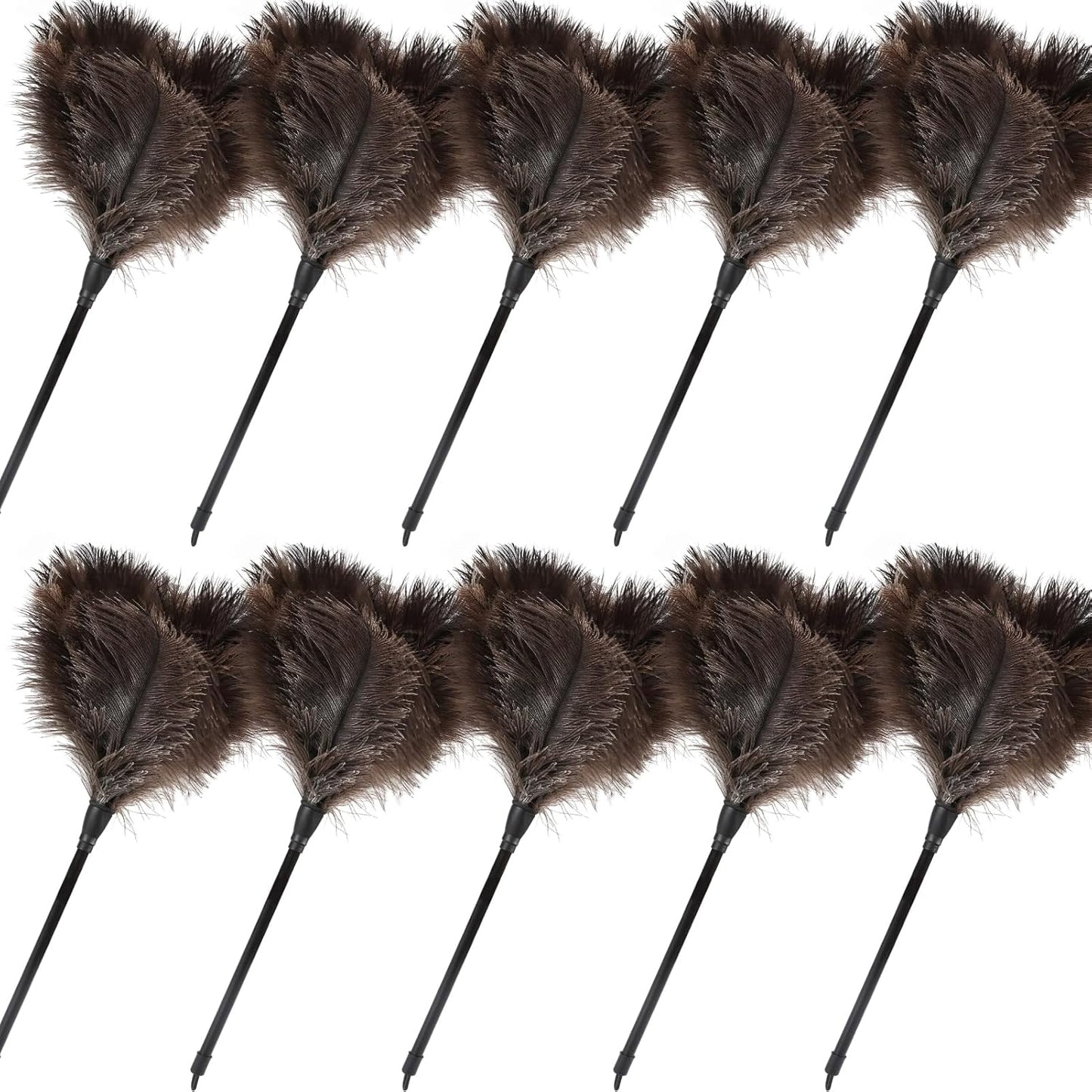 Ostrich Feather Duster 14.9 Inch Mini Natural Cleaning Tool