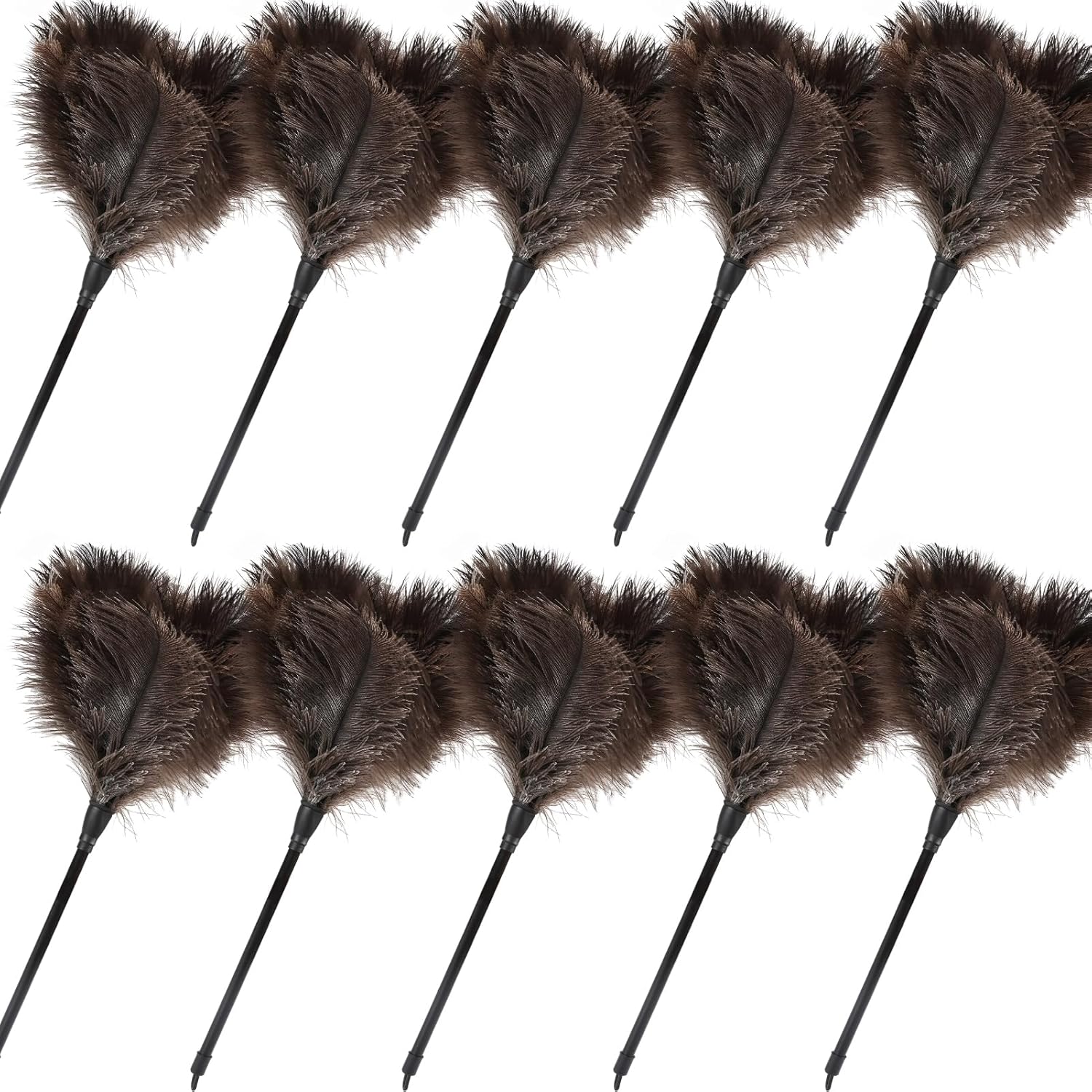 Ostrich Feather Duster 14.9 Inch Mini Natural Cleaning Tool