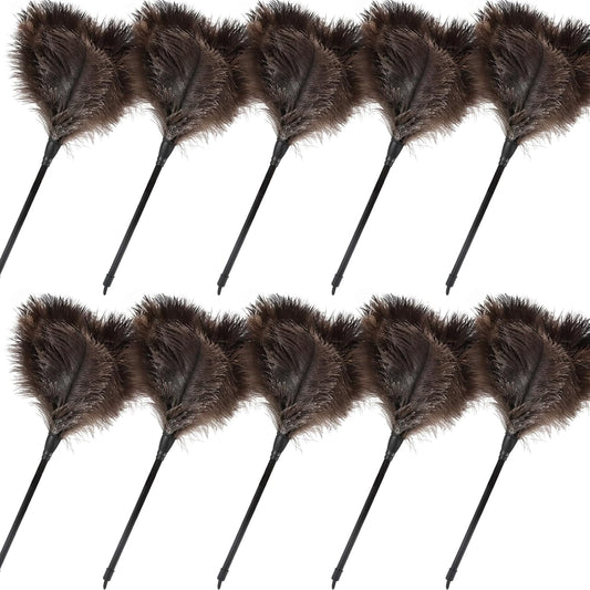Ostrich Feather Duster 14.9 Inch Mini Natural Cleaning Tool