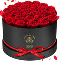 Forever Flowers 27 Roses in a Box - Long-Lasting Preserved Red Roses