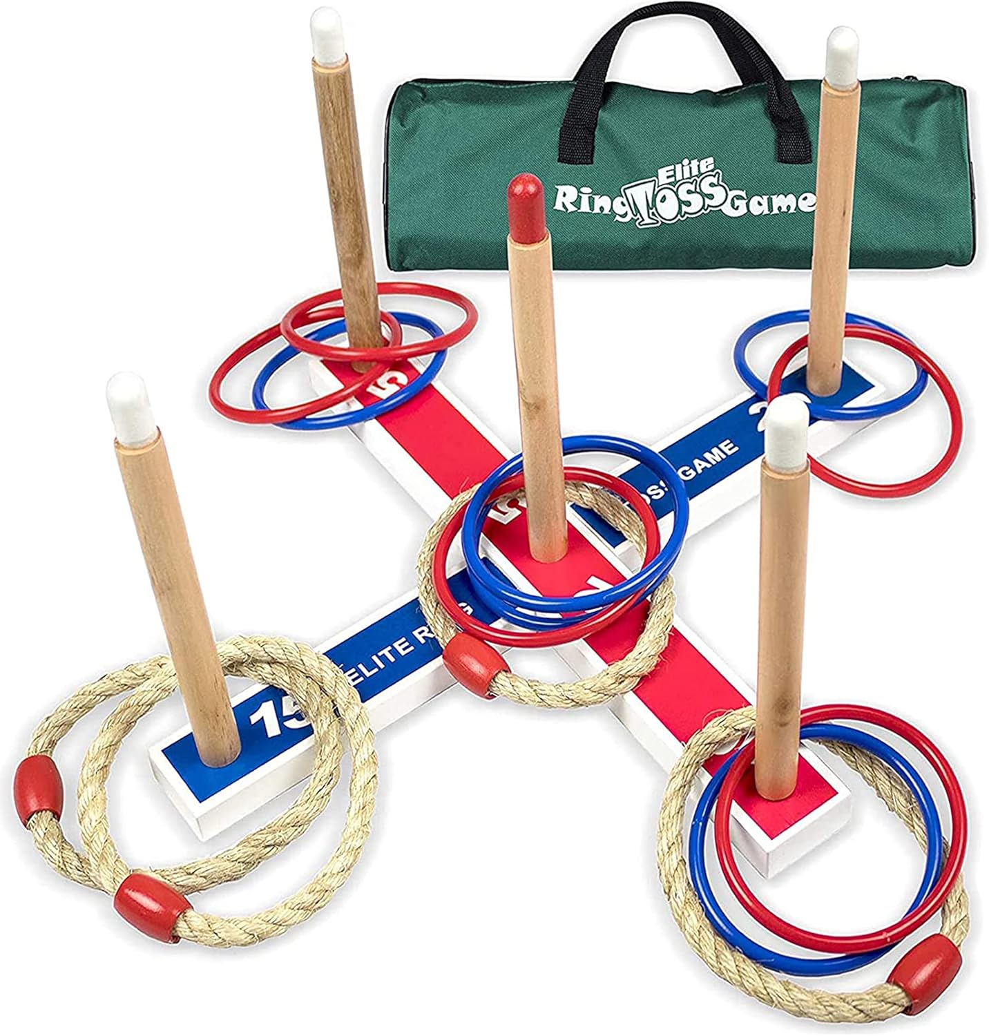 Elite Ring Toss Game Set - Indoor & Outdoor Fun!
