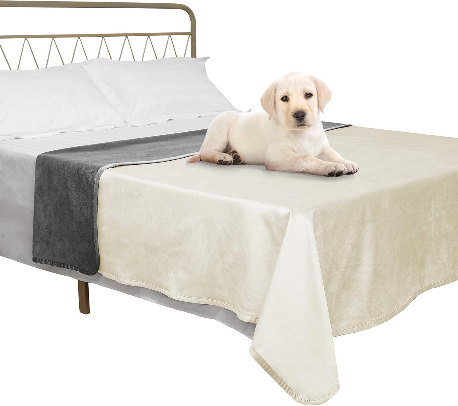 Ameritex Pet Bed Blanket Waterproof Velvet for Sofa and Bed